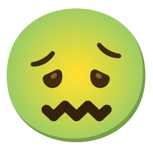confounded nauseated face