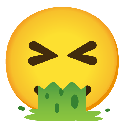 confounded face vomiting