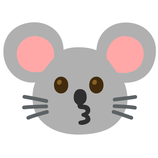 kissing mouse