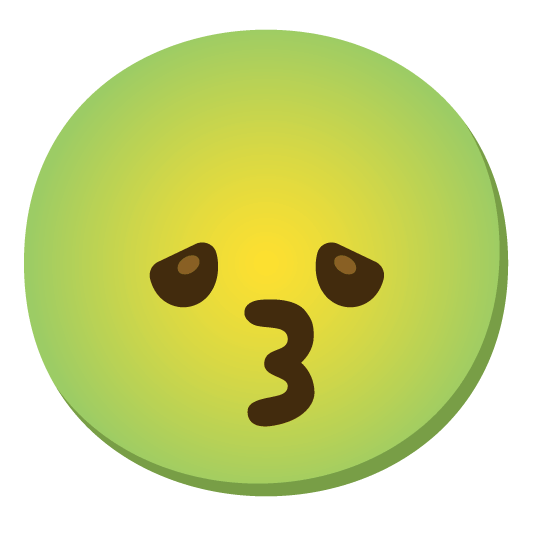 kissing nauseated face