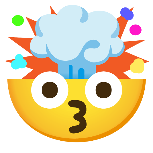 kissing exploding head