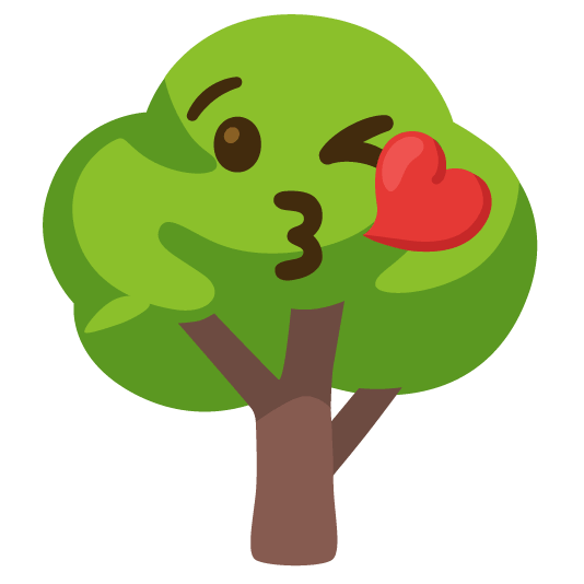 kissing heart deciduous tree