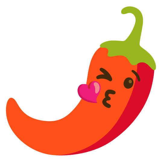 kissing heart hot pepper