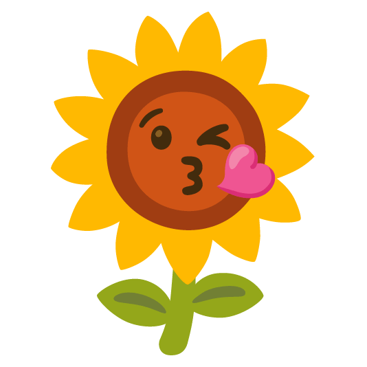 kissing heart sunflower