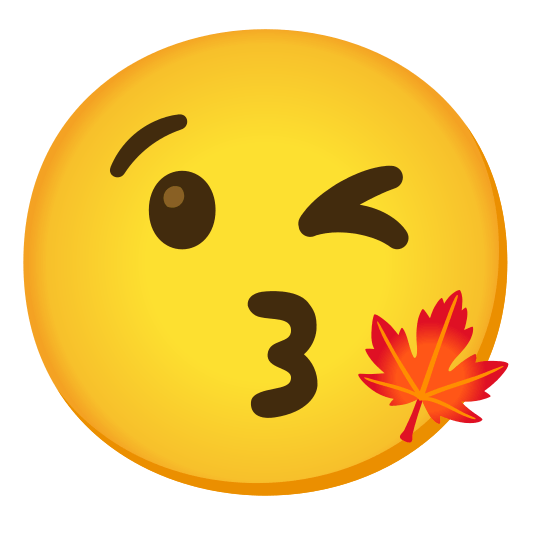 kissing heart maple leaf