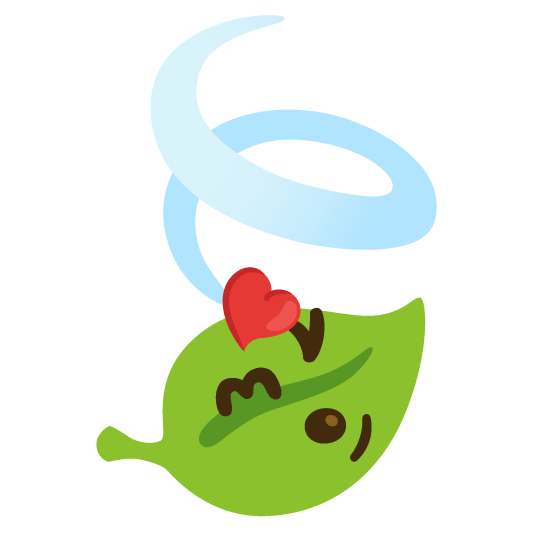 kissing heart leaves