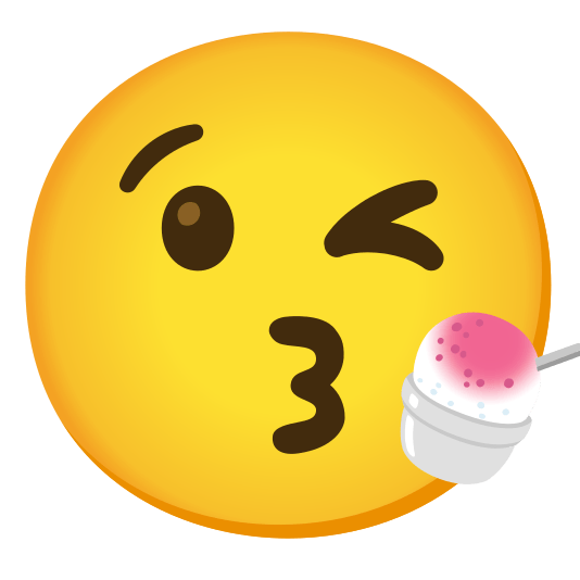 kissing heart shaved ice