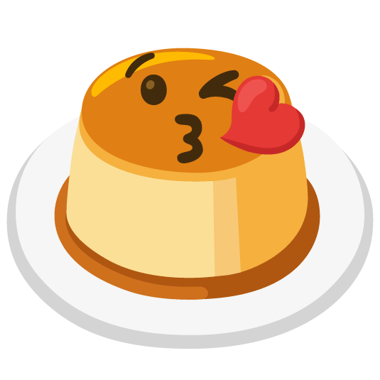 kissing heart custard