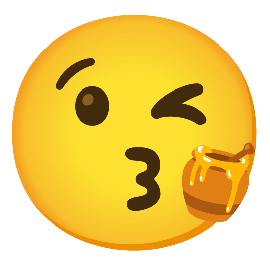 kissing heart honey pot