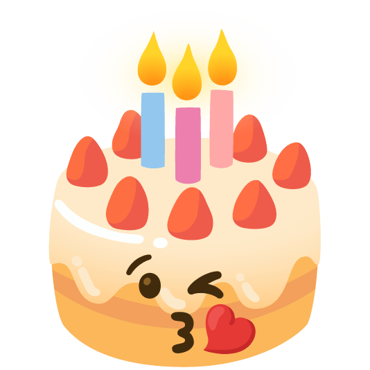 kissing heart birthday