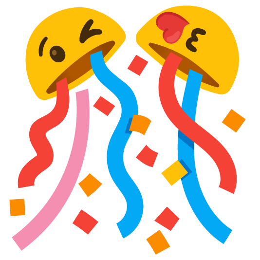 kissing heart confetti ball