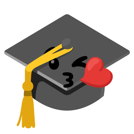 kissing heart mortar board