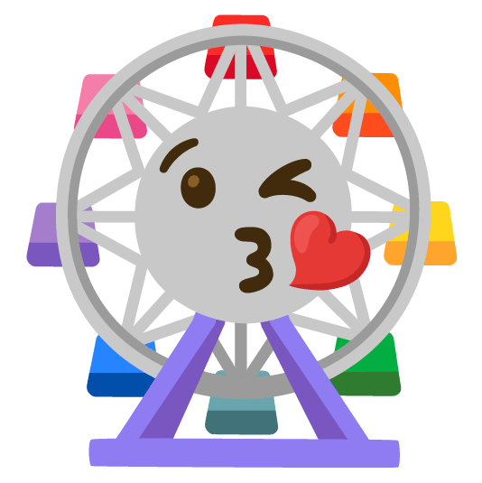 kissing heart ferris wheel
