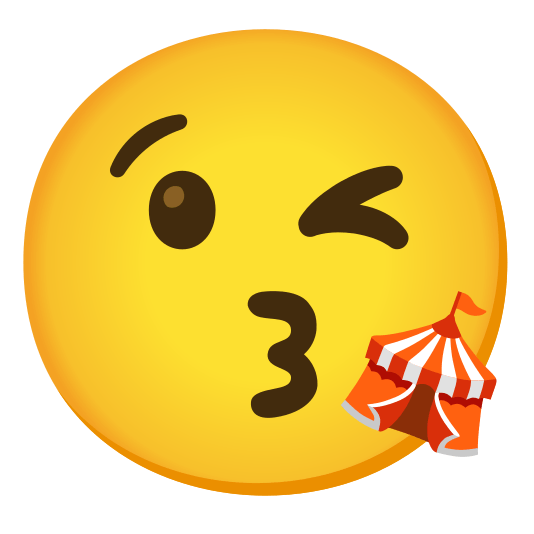 kissing heart circus tent