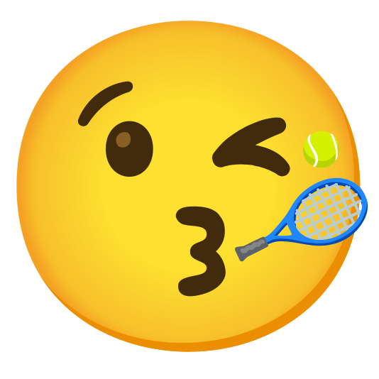 kissing heart tennis