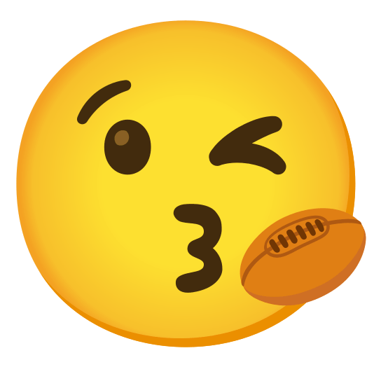 kissing heart rugby football