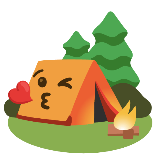 kissing heart camping