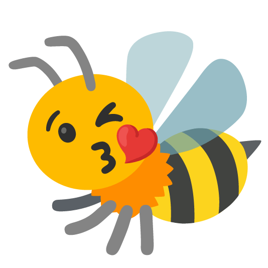 kissing heart bee