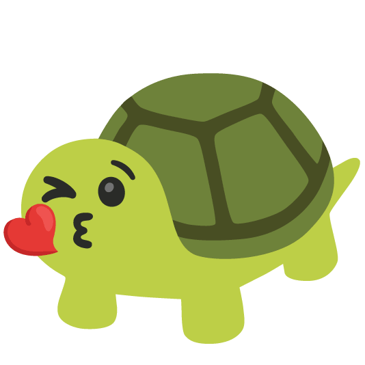kissing heart turtle