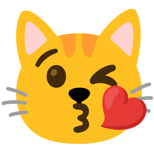 kissing heart cat