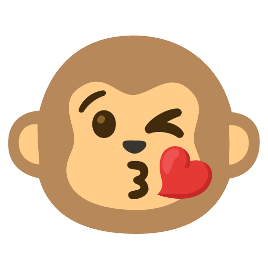 kissing heart monkey face