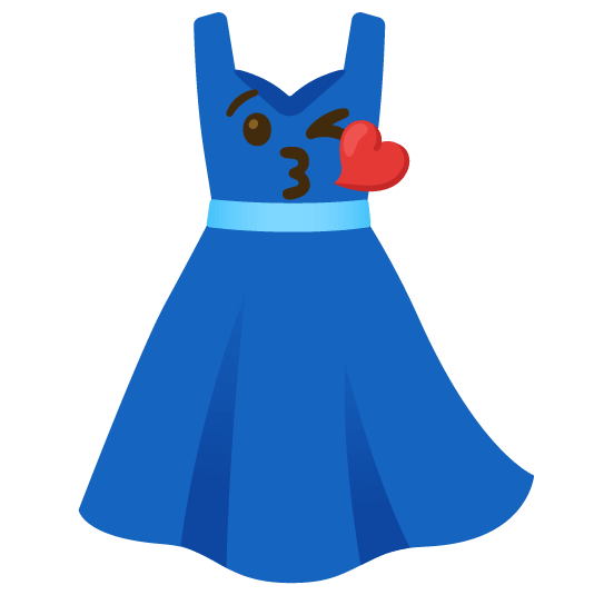 kissing heart dress