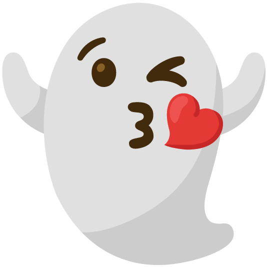 kissing heart ghost