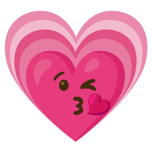 kissing heart heartpulse