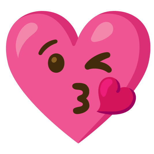 kissing heart gift heart