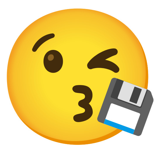 kissing heart floppy disk
