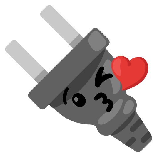 kissing heart electric plug