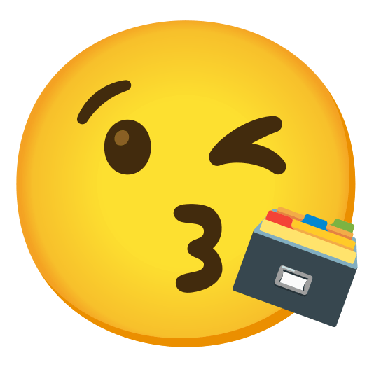 kissing heart card file box