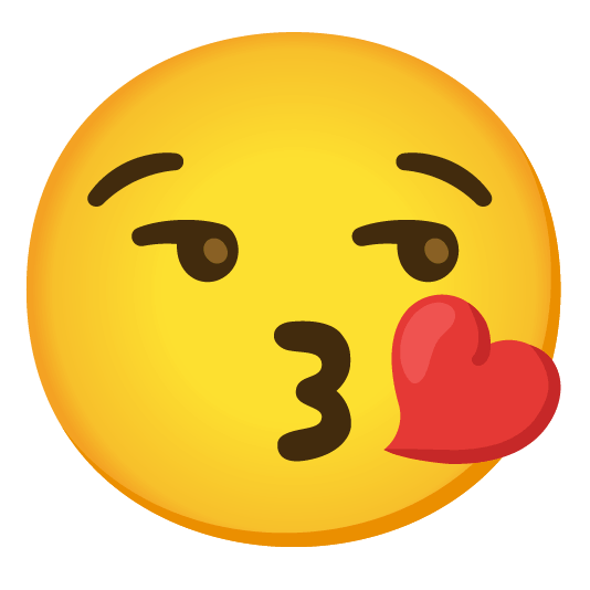 kissing heart unamused