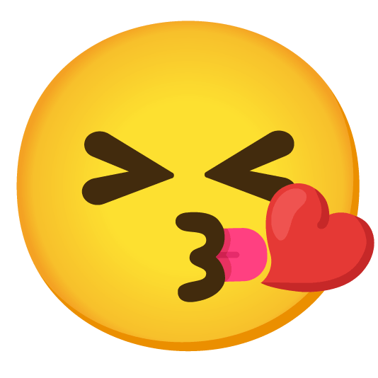 kissing heart stuck out tongue closed eyes