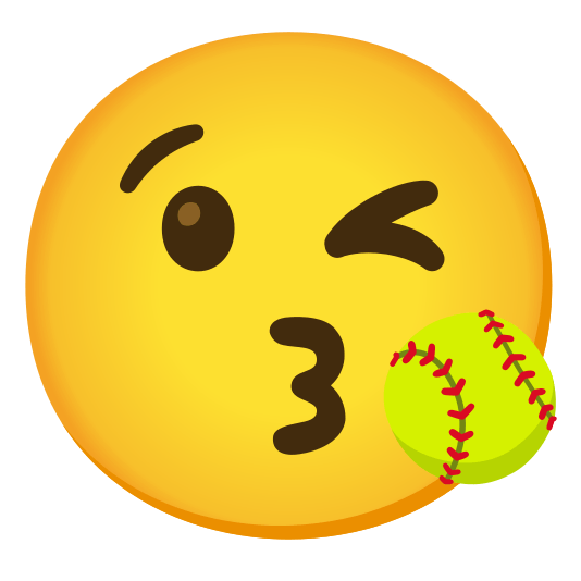 kissing heart softball