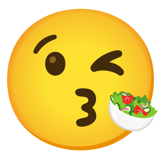 kissing heart green salad