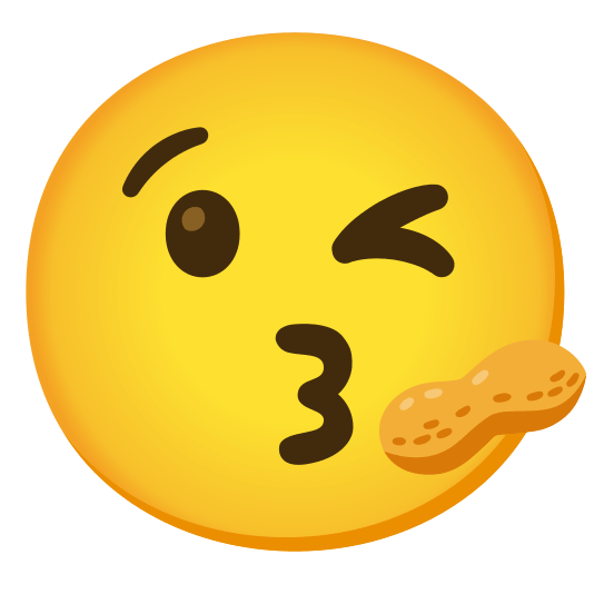 kissing heart peanuts