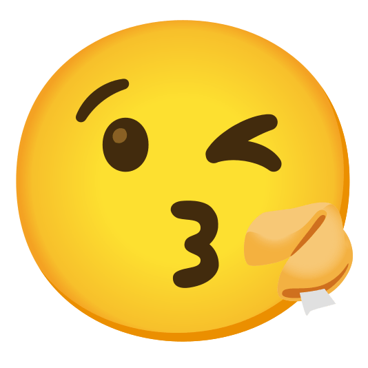 kissing heart fortune cookie