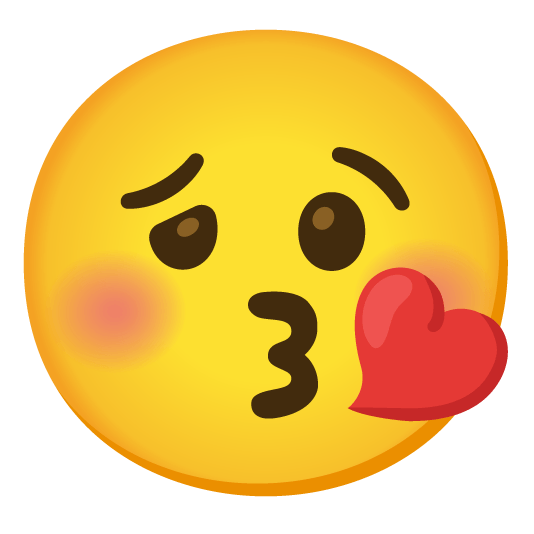 kissing heart woozy face