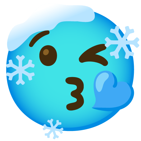 kissing heart cold face