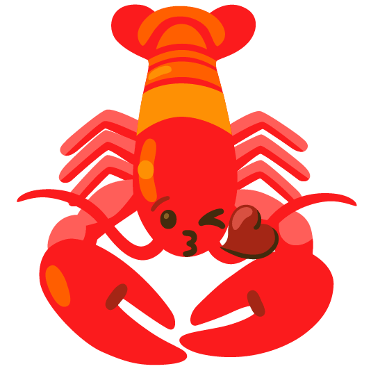 kissing heart lobster