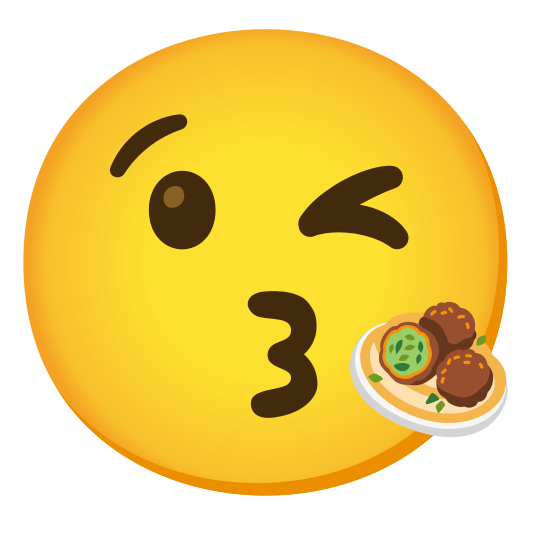 kissing heart falafel