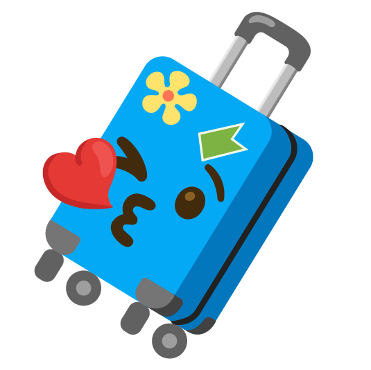 kissing heart luggage
