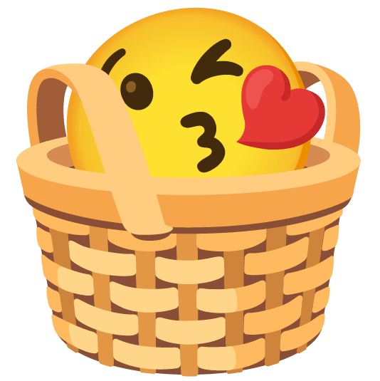 kissing heart basket