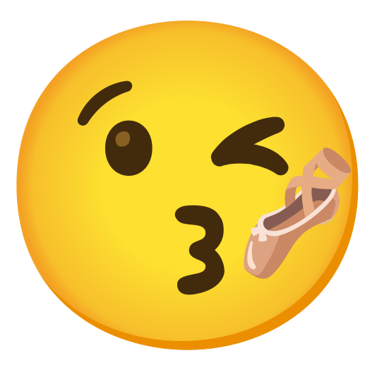 kissing heart ballet shoes