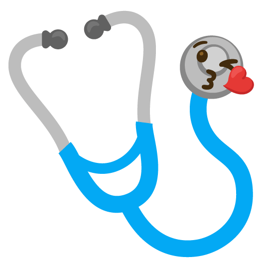 kissing heart stethoscope