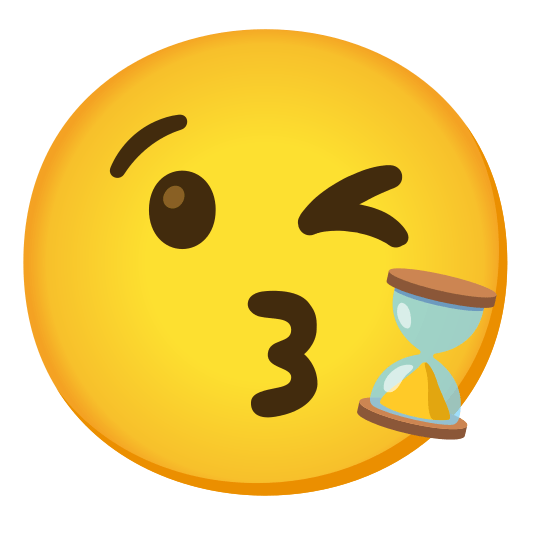 kissing heart hourglass