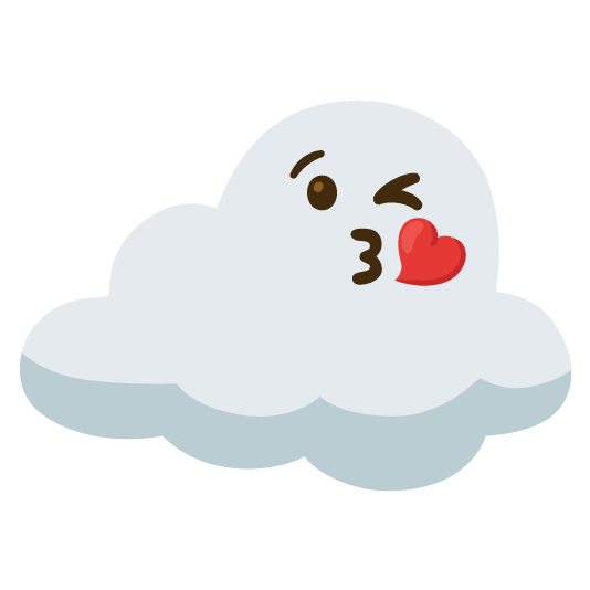 kissing heart cloud