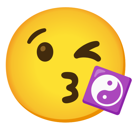 kissing heart yin yang