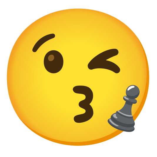 kissing heart chess pawn